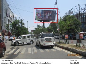 Opp Fun Mall Entrance Facing River BankColony, Lucknow